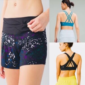 lululemon athletica Black Crossback Sports Bra